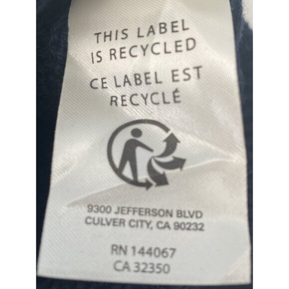 Outerknown Sweater Mens XXL Blue Organic Cotton Alpaca Wool Heavyweight Crew - Picture 11 of 16